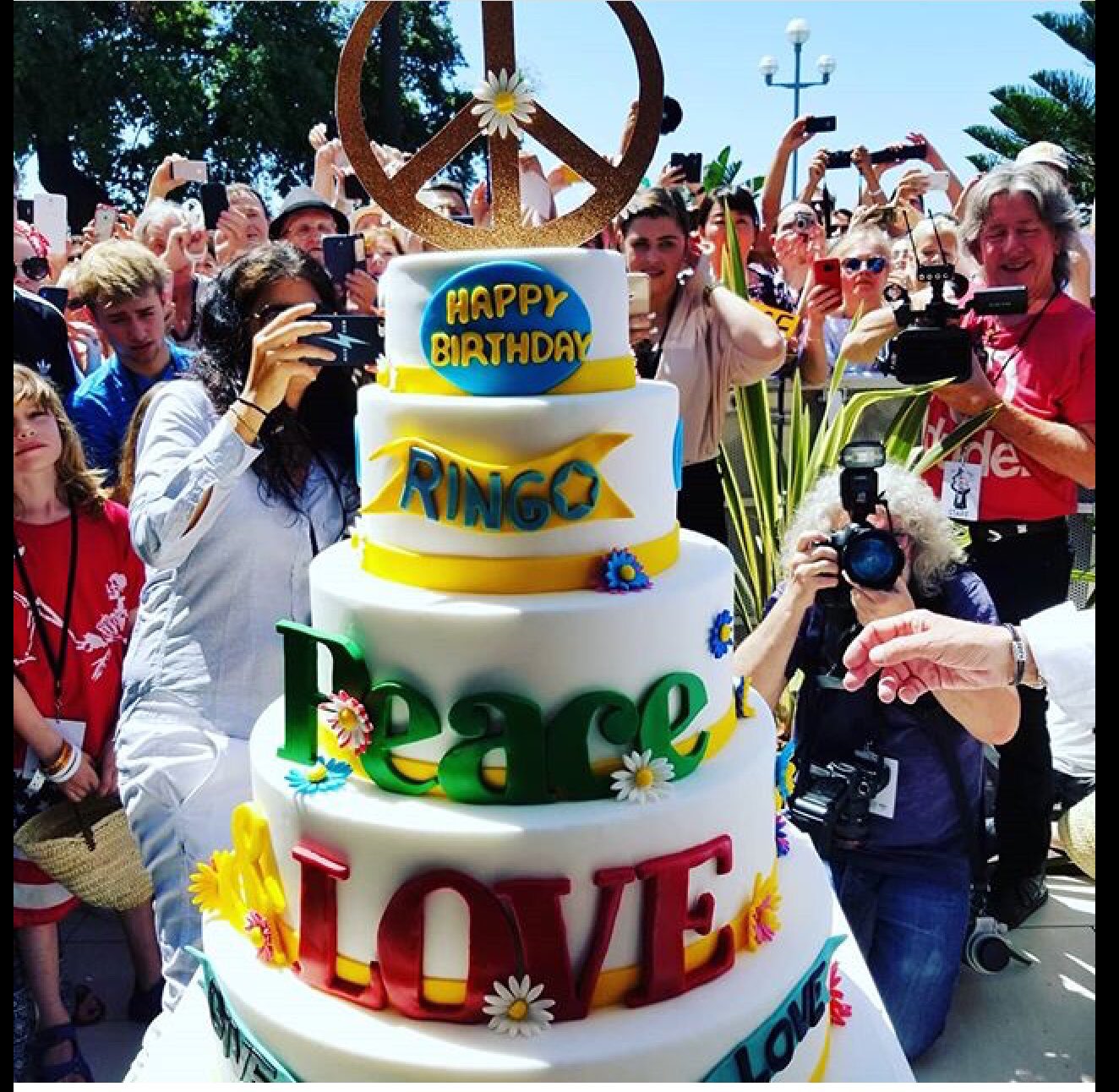 Sir Ringo Starr Celebrated The 10th Anniversary of His "Peace & Love"  Birthday Event at Hard Rock Cafe Nice Today, July 7 - Ringo Starr